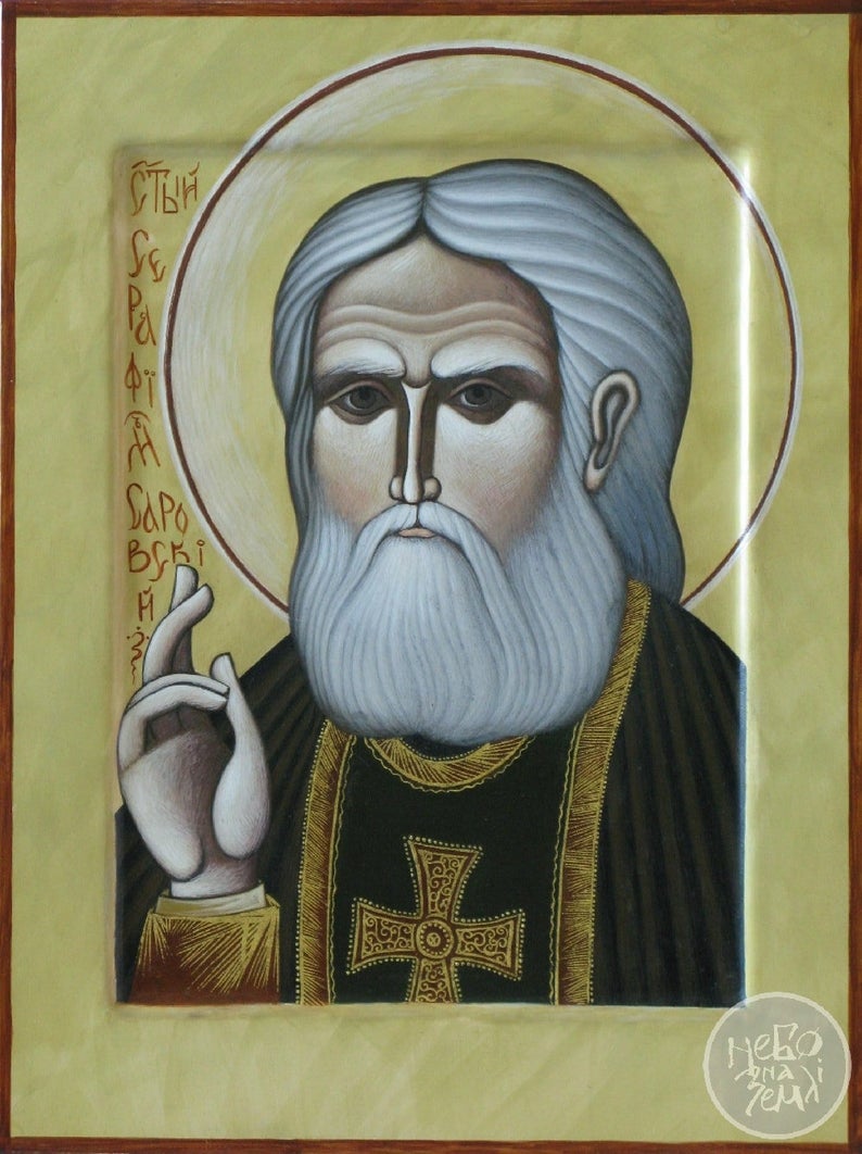 794x1062 Christian Orthodox Icon Of Saint Seraphim Of Sarov Etsy