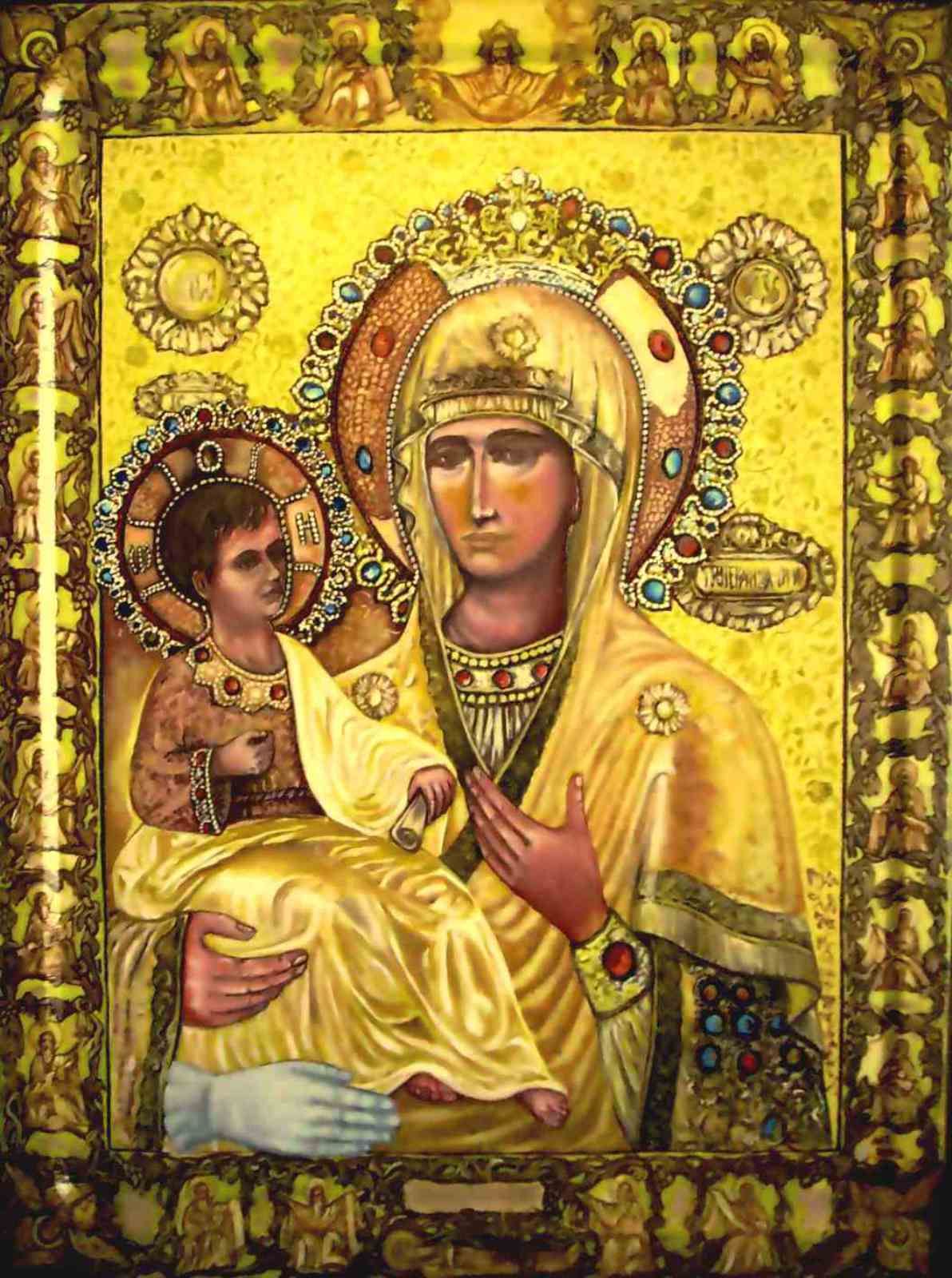 1192x1600 Serbian Icon Three Handed Mater Theotokos Regina Ceili