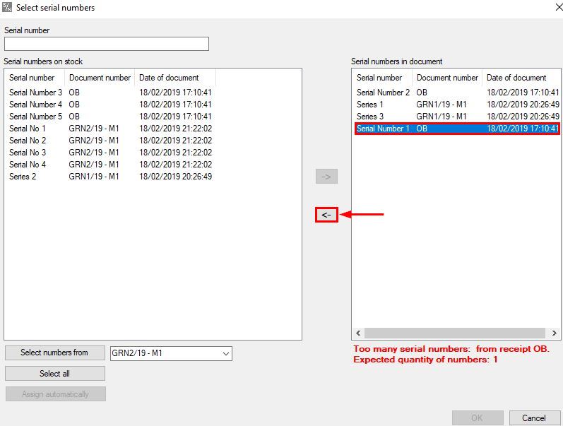 797x603 Issuing Goods With Serial Number