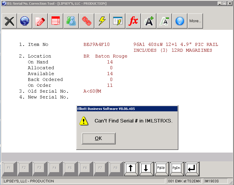 799x633 Procedure To Correct Bad Serial Number With Special Symbol