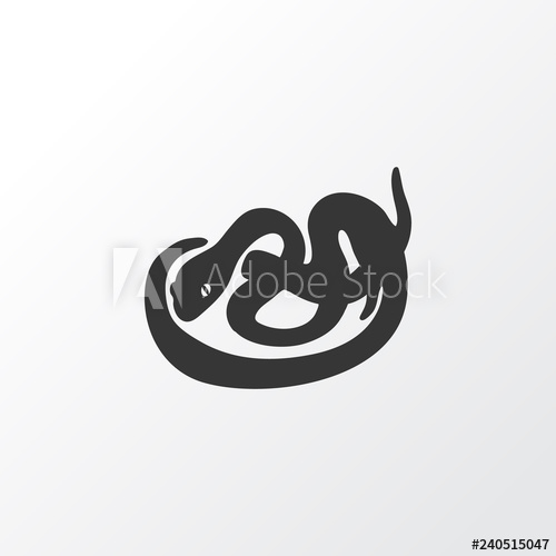 500x500 Snake Icon Symbol Premium Quality Isolated Serpent Element