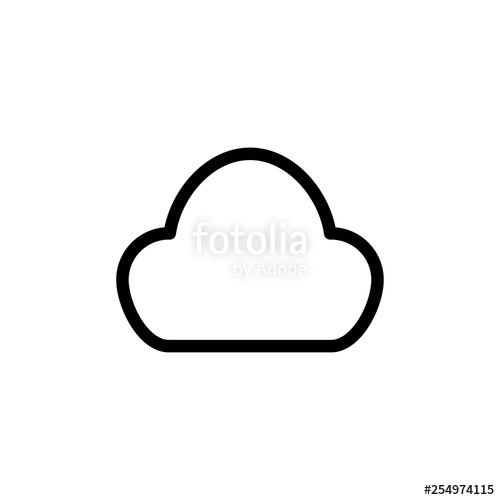 500x500 Cloud Icon Server Database Sign Stock Image And Royalty Free