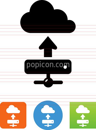 400x538 Server To Cloud Icon