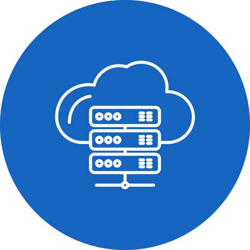 490x490 Vector Server Cloud Icon