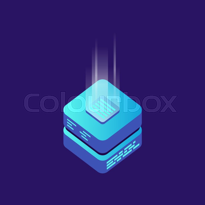 800x800 Mining Bitcoin Server Vector Icon In Stock Vector Colourbox