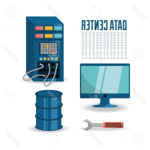 300x300 Stock Photo Data Center And Server Farm Infographic As Vector