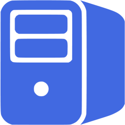 256x256 Royal Blue Server Icon