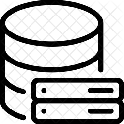 256x256 Database Server Icon Of Line Style