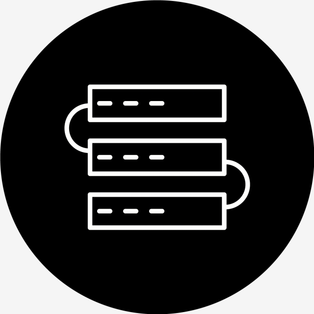 640x640 Vector Servers Icon, Server Icon, Servers Icon, Network Icon Png