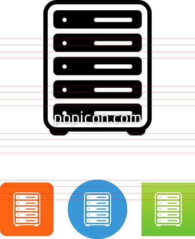 Server Rack Icon 400x490 Server Rack Icon