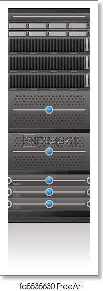 Free Art Print Of Server Rack Single Server Rack Icon 207x581 Free Art Print Of Server Rack Single Server Rack Icon