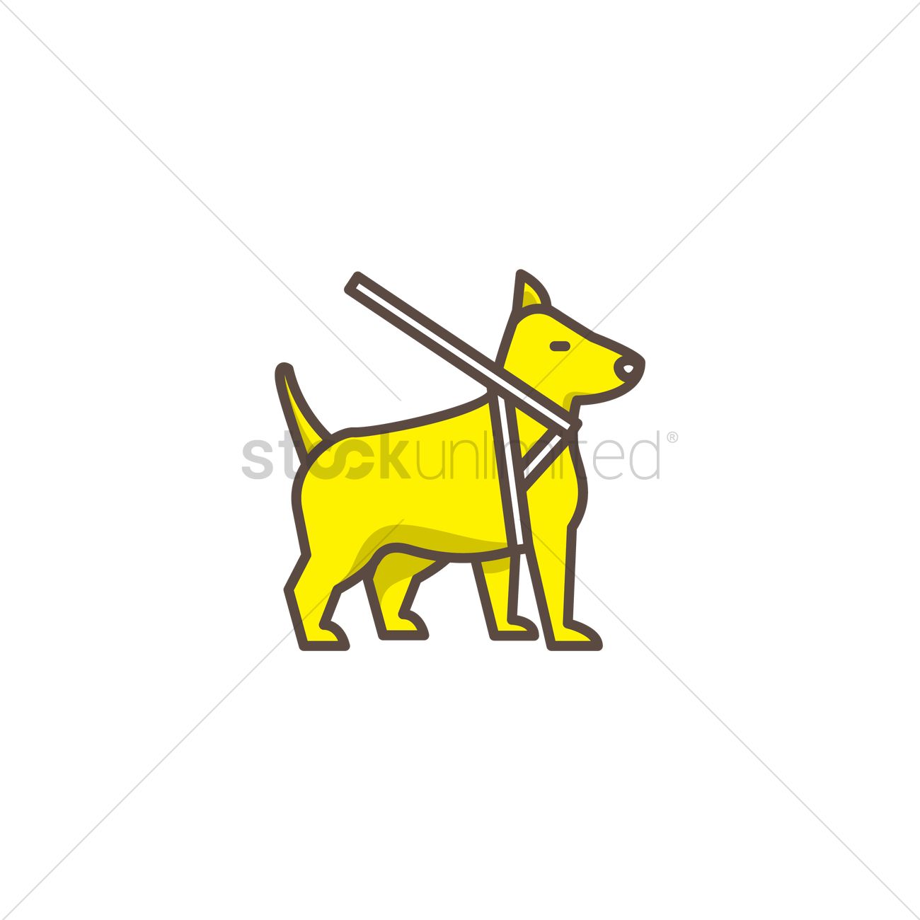 1300x1300 Service Dog Icon Vector Image