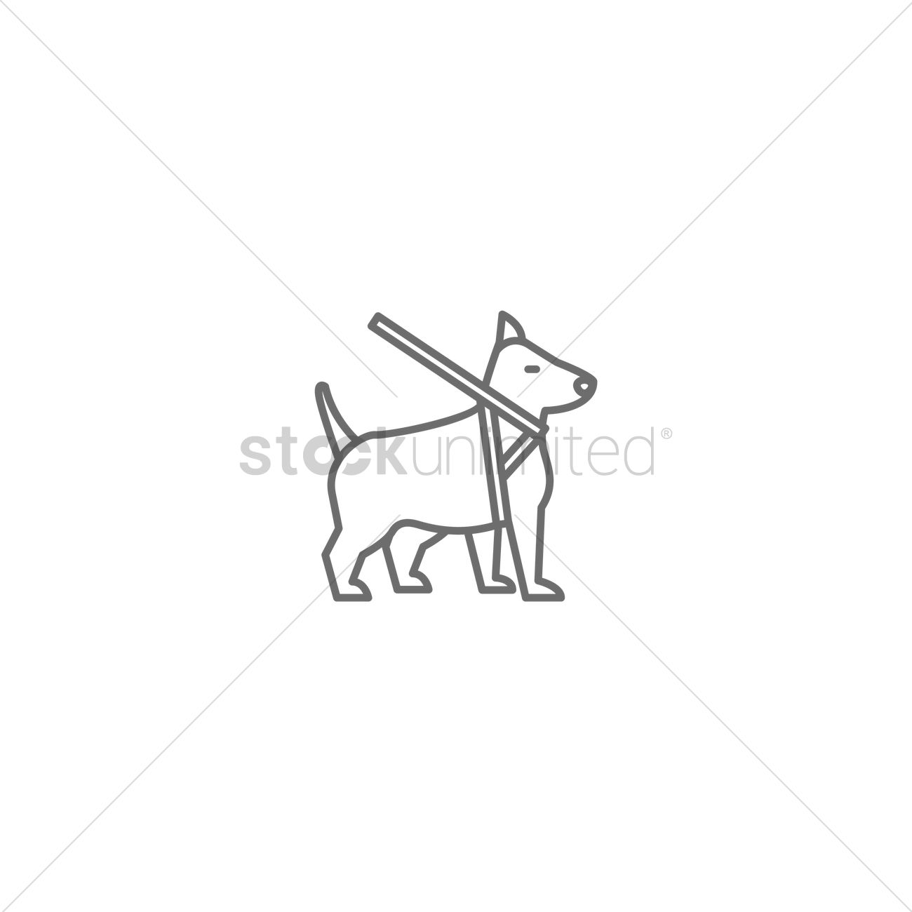 1300x1300 Service Dog Icon Vector Image