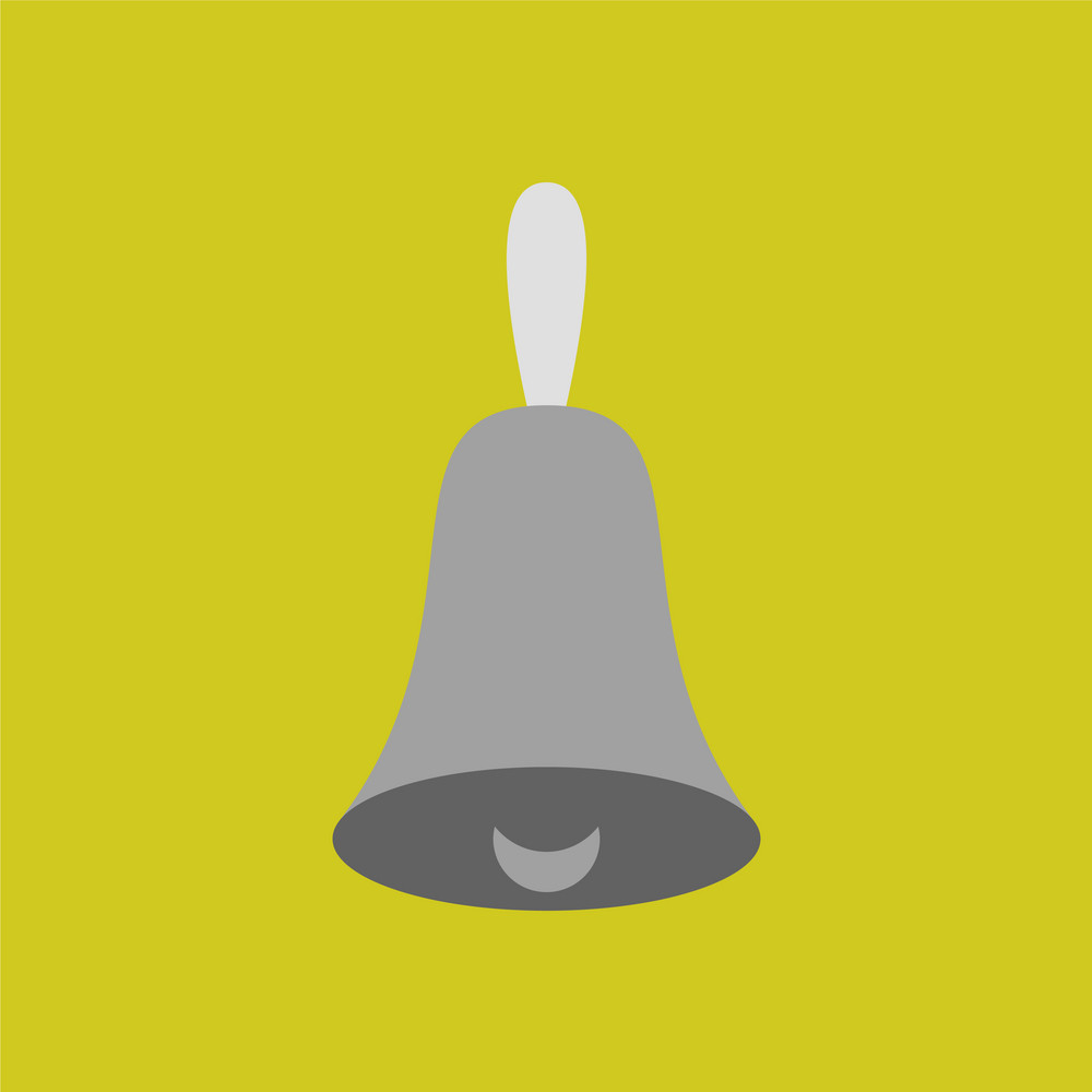 1000x1000 Bell Icon Alarm Service Bell Handbell Sign Vector