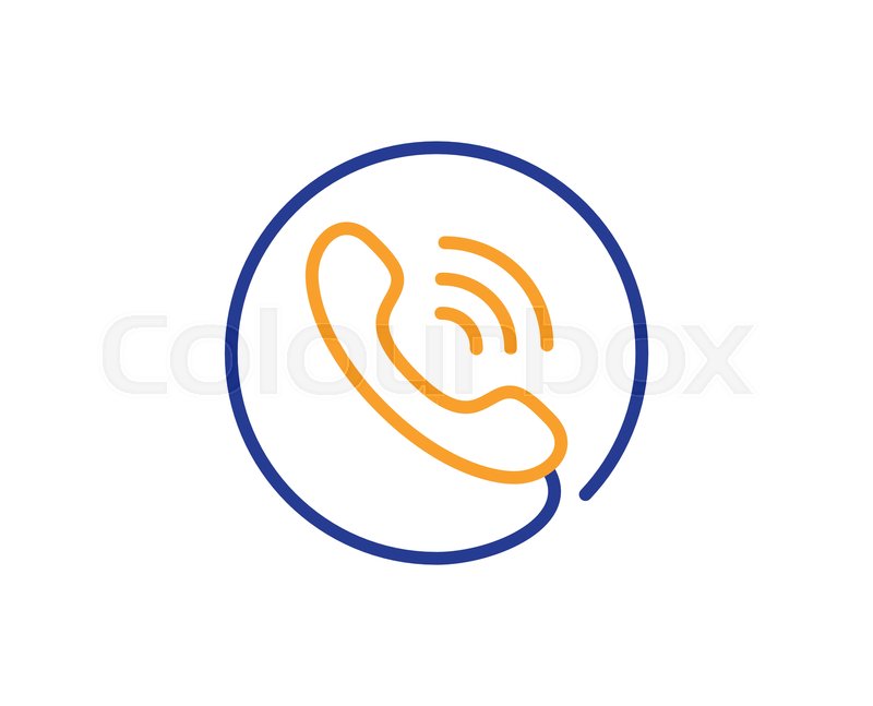 800x647 Call Center Service Line Icon Phone Stock Vector Colourbox