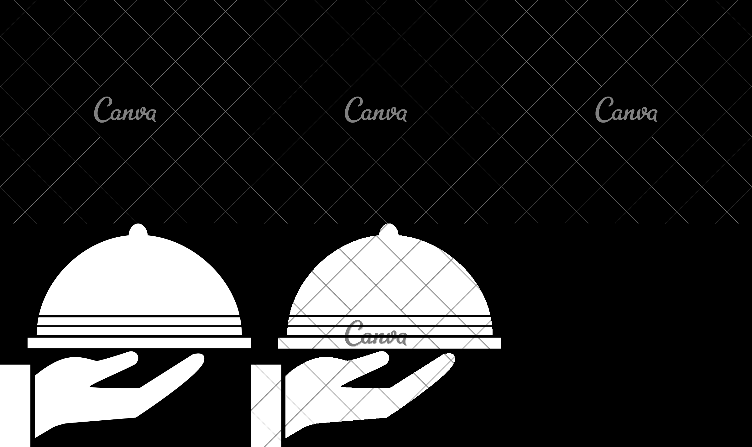 2400x1426 Hand With Serving Tray Icon