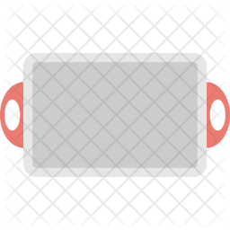 256x256 Serving Tray Icon Of Flat Style