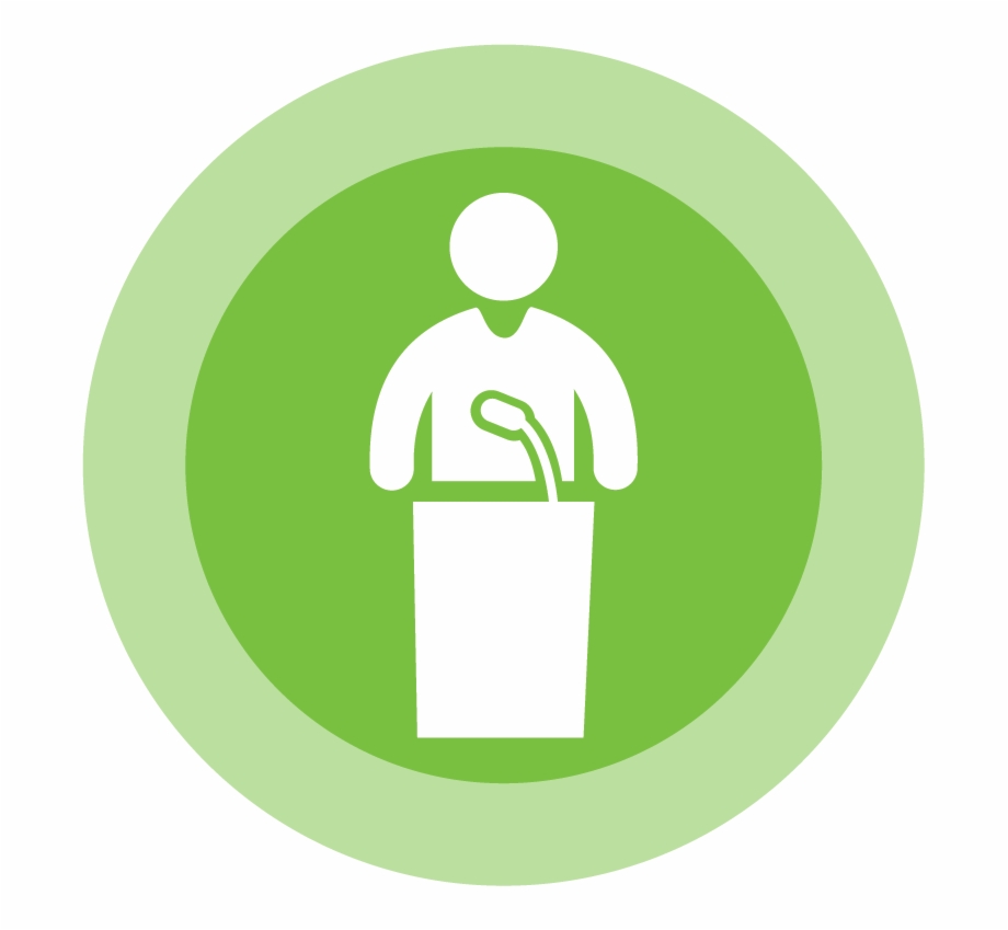 Podium Talk Icon 920x849 Podium Talk Icon