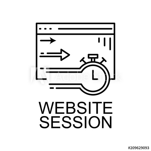 Website Session Icon Element Of Web Development Signs With Name 500x500 Website Session Icon Element Of Web Development Signs With Name