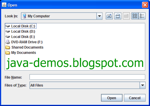 How To Set Default System Icons In Jfilechooser 508x360 How To Set Default System Icons In Jfilechooser