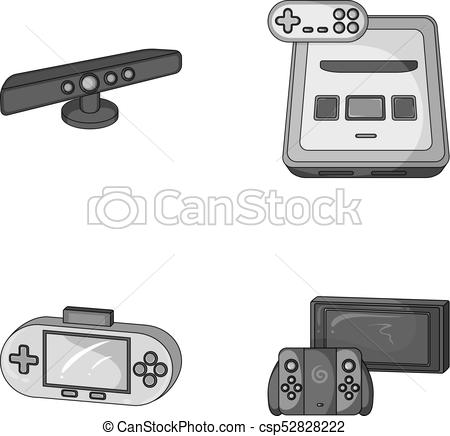 Game And Tv Set Top Box Monochrome Icons In Set Collection 450x436 Game And Tv Set Top Box Monochrome Icons In Set Collection
