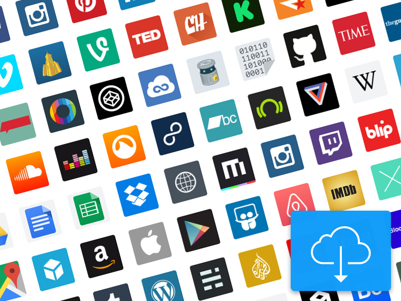 Major Websites Icon Set 800x600 Major Websites Icon Set