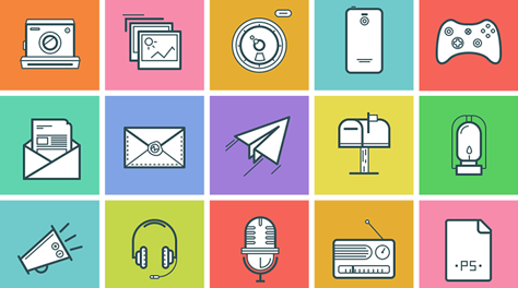 Pictograms Web Icon Set 474x264 Pictograms Web Icon Set