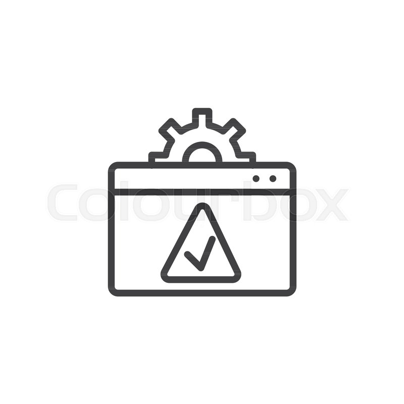 Website Setting Accept Outline Icon Stock Vector Colourbox 800x800 Website Setting Accept Outline Icon Stock Vector Colourbox