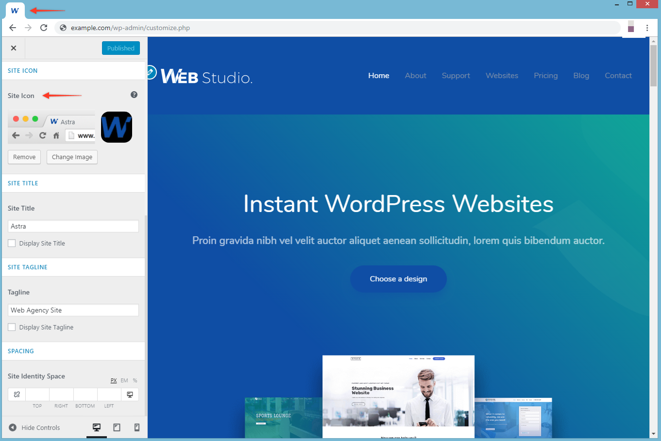 What Is A Favicon Or Site Icon Astra 1361x909 What Is A Favicon Or Site Icon Astra