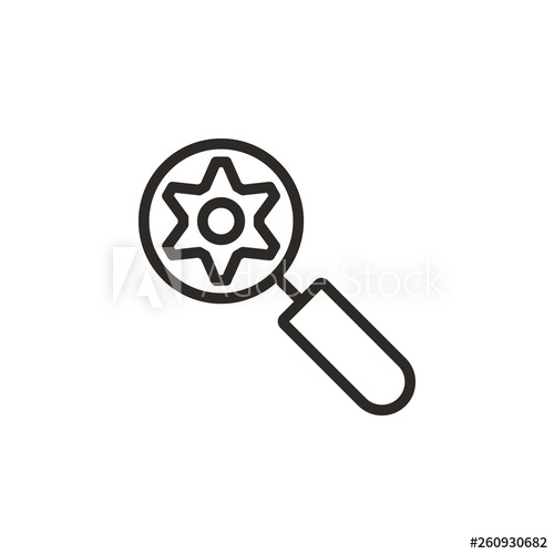 Zoom, Setting Vector Icon Element Of Design Tool For Mobile 500x500 Zoom, Setting Vector Icon Element Of Design Tool For Mobile