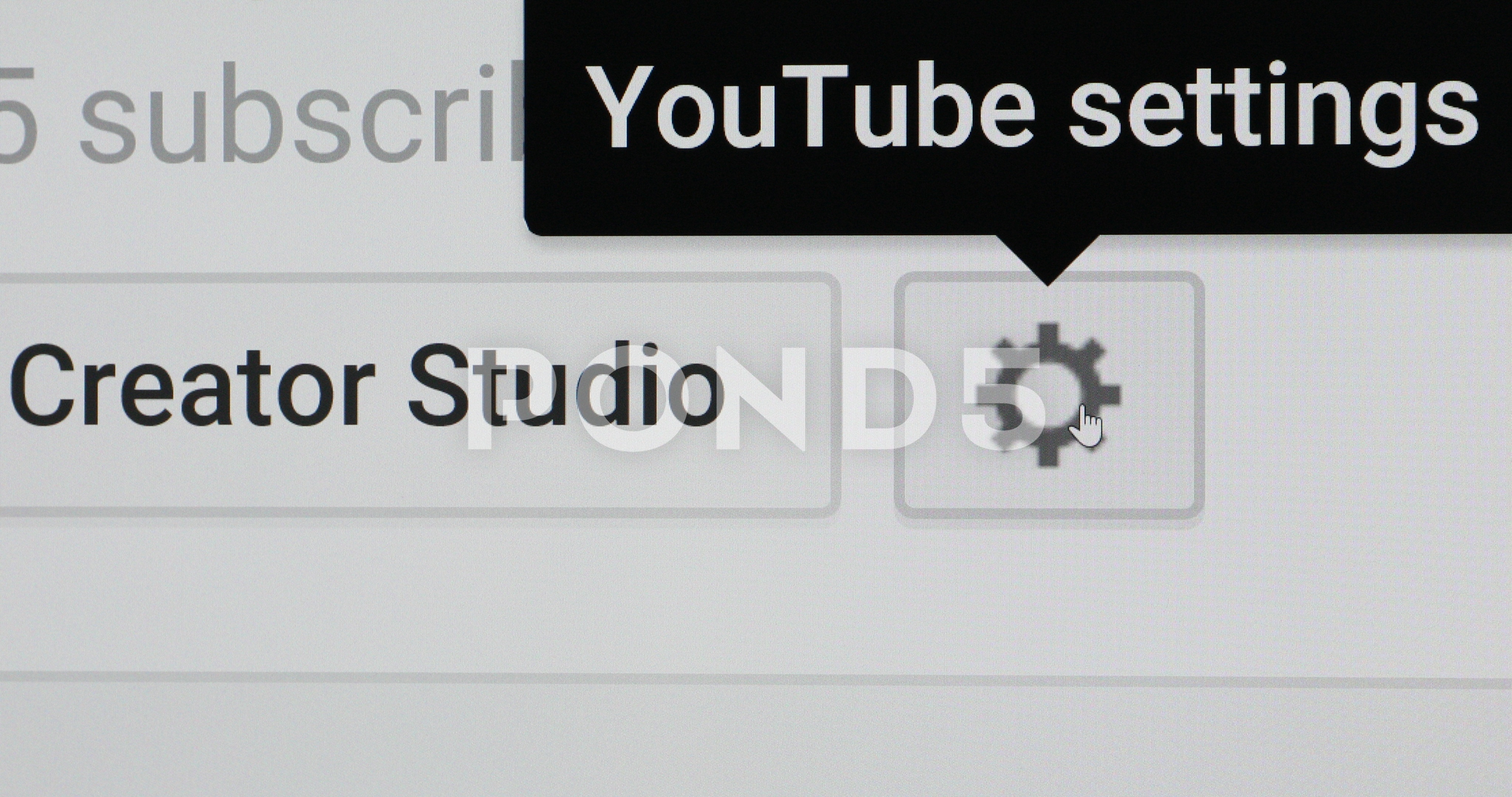 Clicking Setting Icon On Youtube Website Footage 4096x2160 Clicking Setting Icon On Youtube Website Footage
