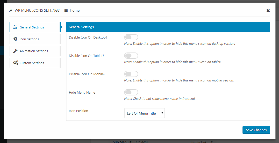 Effectively Add And Customize Icons For Wordpress Menus Wp Menu 1077x553 Effectively Add And Customize Icons For Wordpress Menus Wp Menu