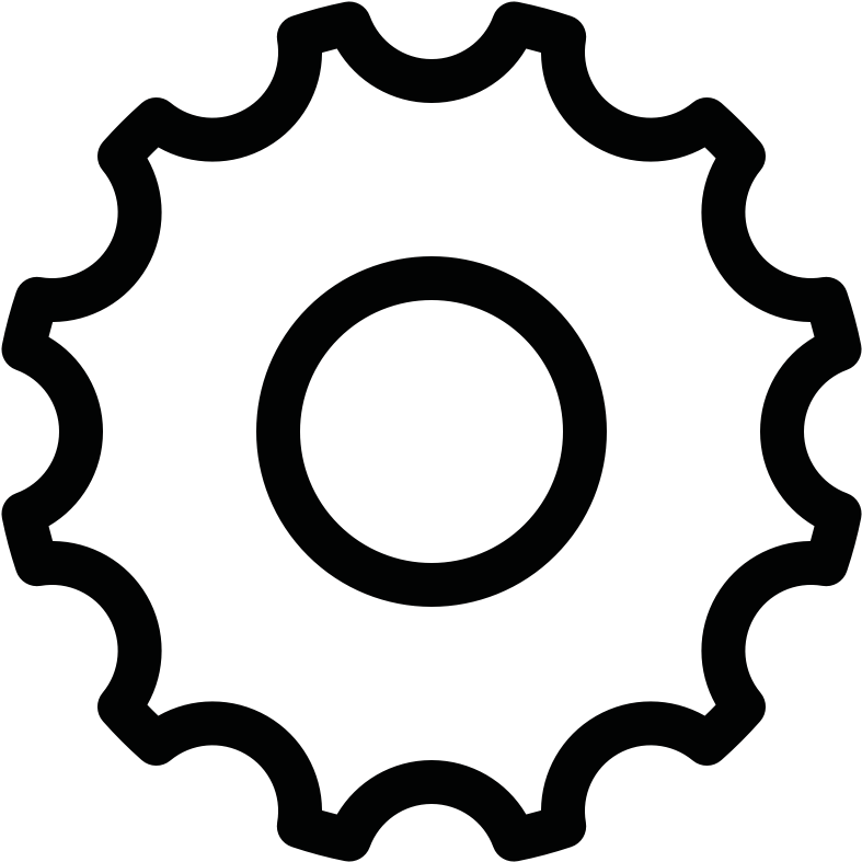 787x787 Settings Cog Icon