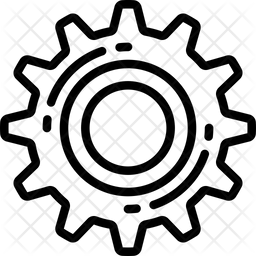 256x256 Settings Cog Icon Of Line Style