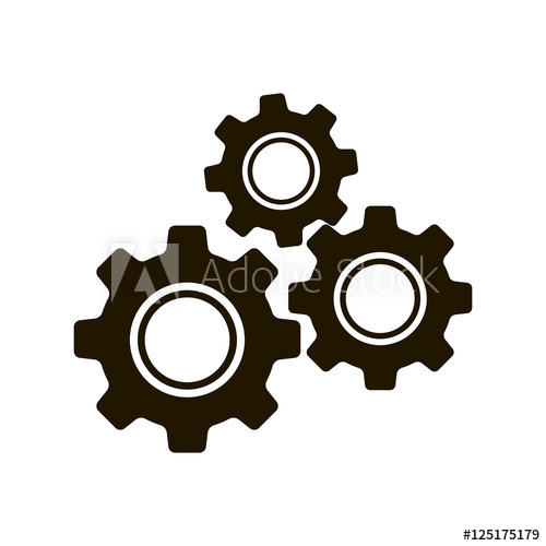 500x500 Settings Gear Icon Vector