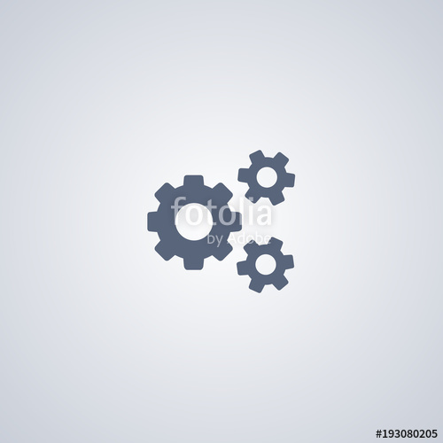 500x500 Settings Icon, Gear Icon Stock Image And Royalty Free Vector