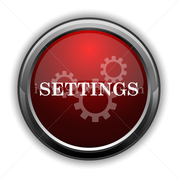 600x600 Settings Icon Glossy Settings Web Icon With Shadow Red Settings Icon