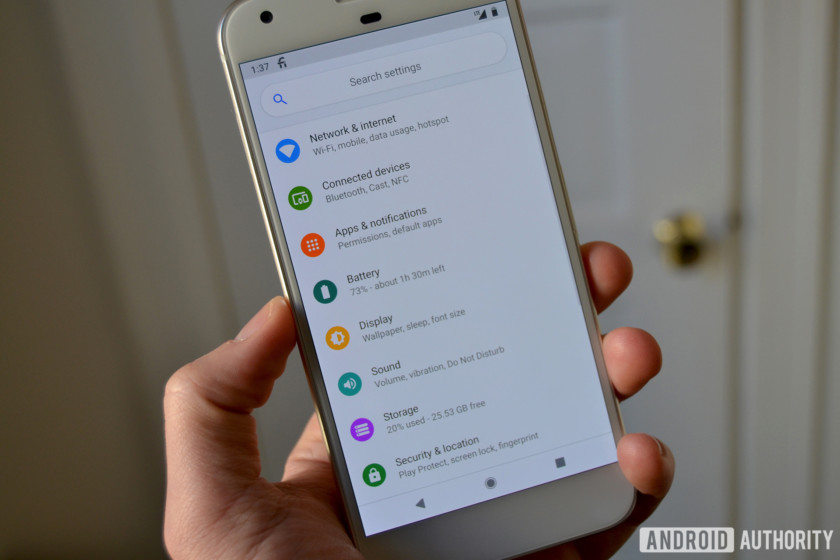 Android P Has A New Colorful Design For Android Settings 840x560 Android P Has A New Colorful Design For Android Settings