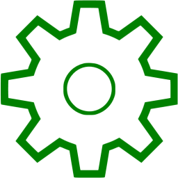 256x256 Green Settings Icon