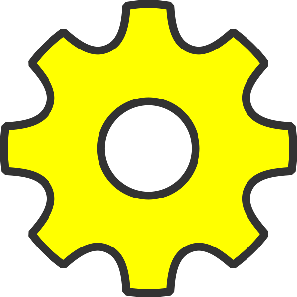 600x600 Settings Yellow Icon Clip Art