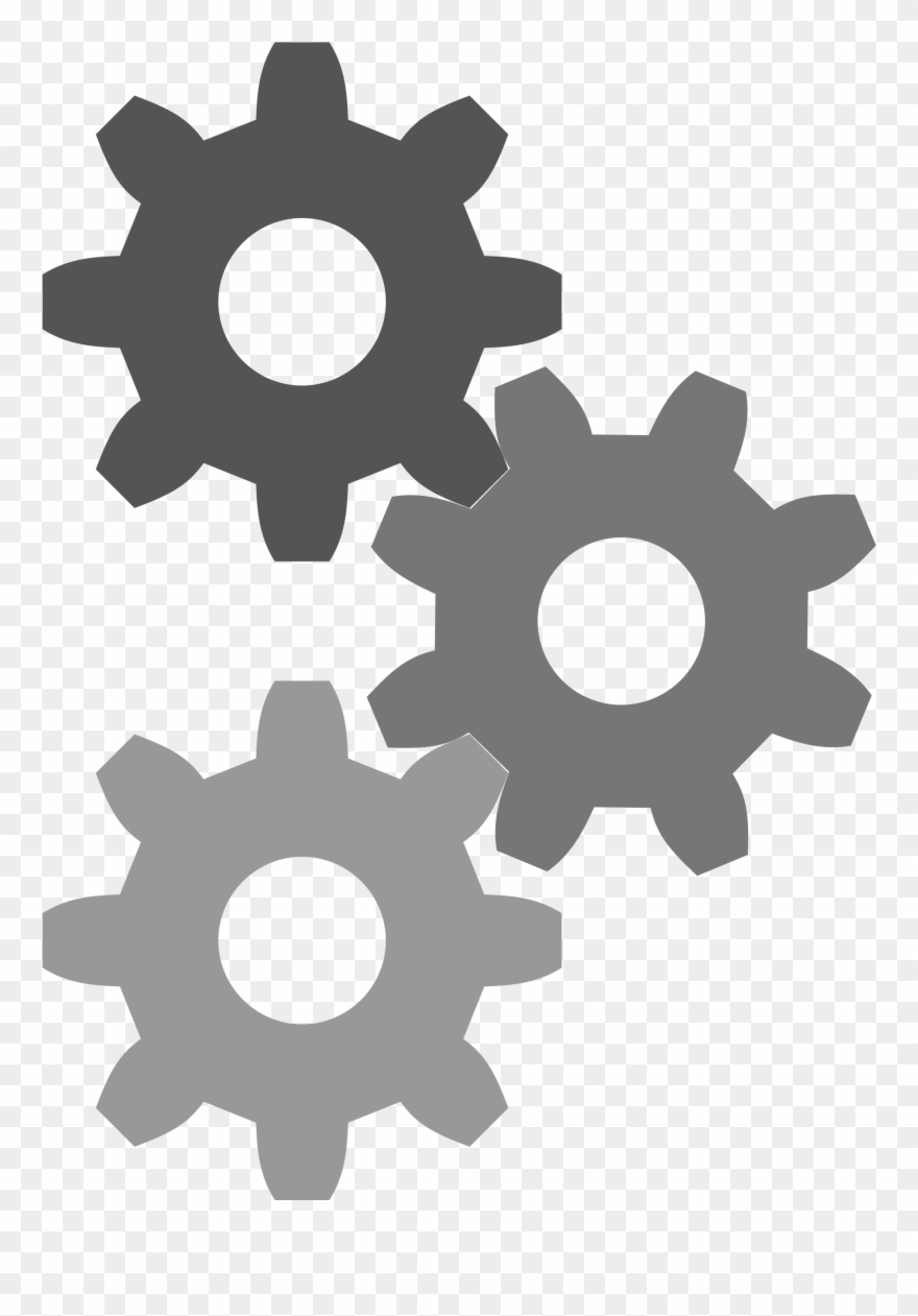 880x1261 Transparent Gear Cog Clipart Black And White Download