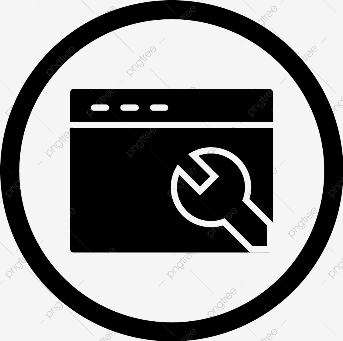 1200x1195 Vector Browser Settings Icon, Browser Configuration Icon, Setting