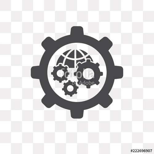 500x500 Settings Icon On Transparent Background Modern Icons Vector