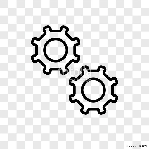 500x500 Settings Icons Isolated On Transparent Background Modern