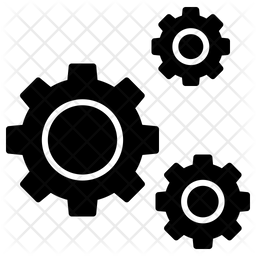 256x256 Setting Wheel Icon Of Glyph Style