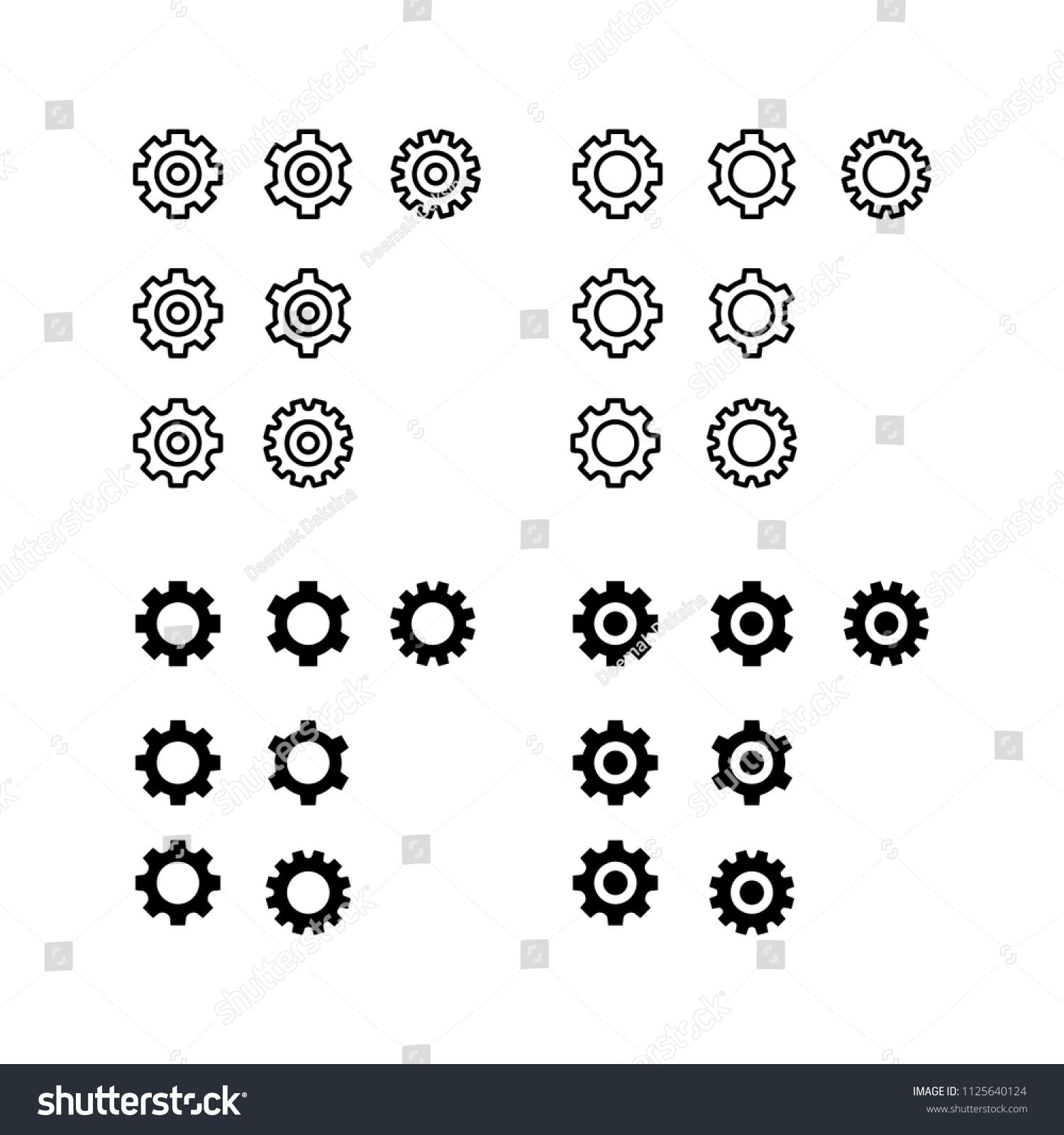 1500x1600 Settings Icon Set Mechanism, Gear, Wheel, Cogwheel, Cog