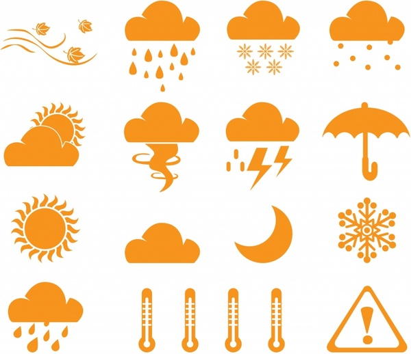 600x518 Weather Icons Free Vector In Adobe Illustrator