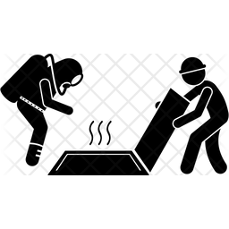 256x256 Sewer Icon Of Glyph Style