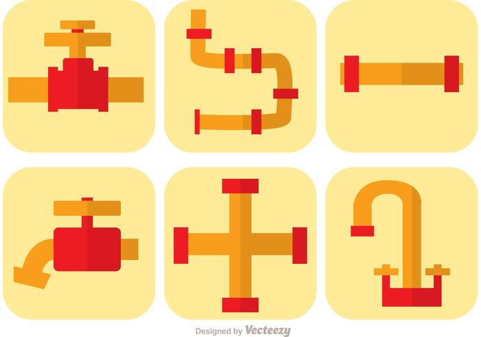 700x490 Sewer Pipe Icons Vector