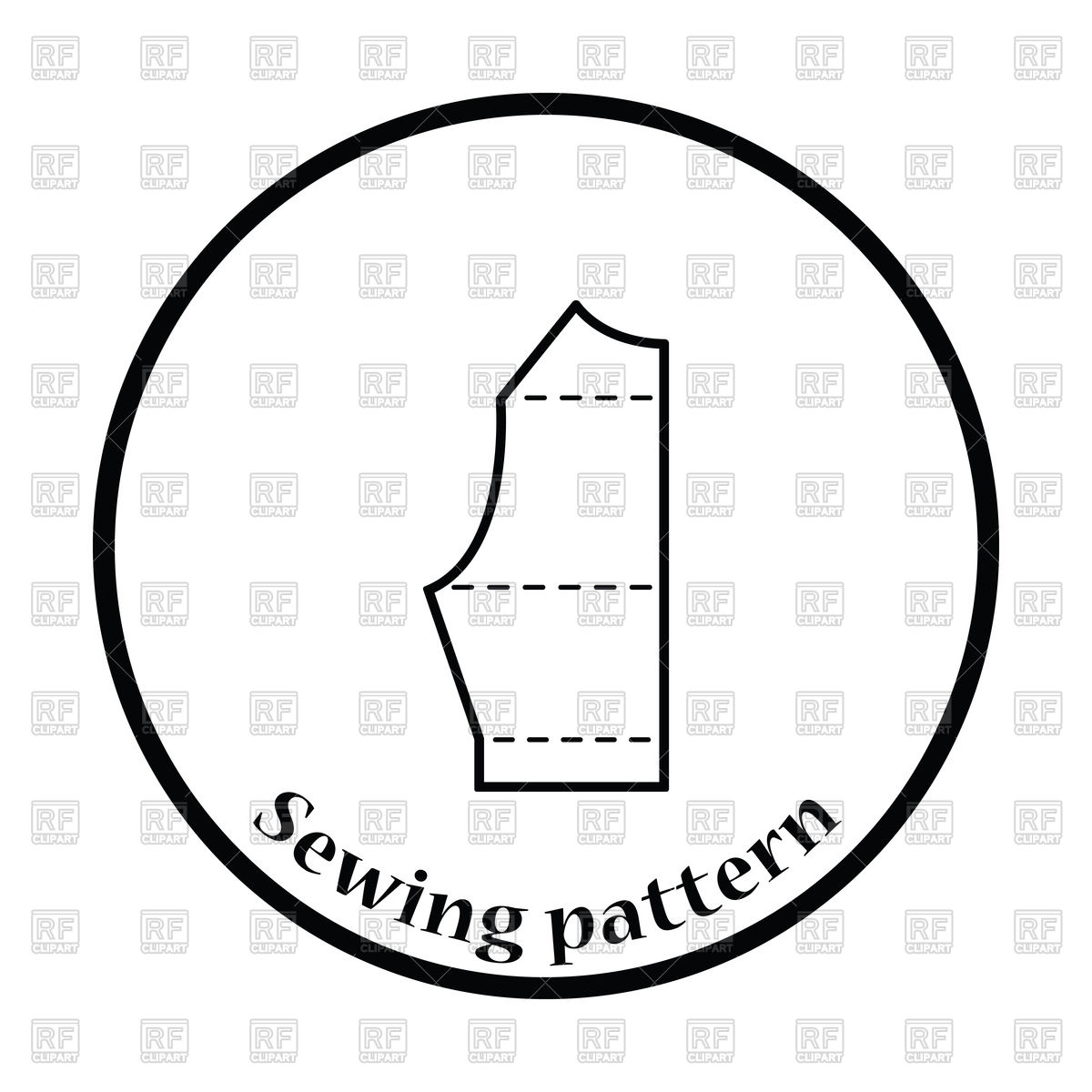 1200x1200 Sewing Pattern Icon Vector Image Of Signs, Symbols, Maps Angelp